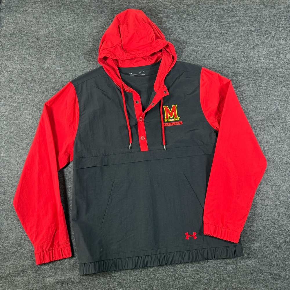 Under Armour Maryland Terrapins Half-Zip Anorak Windbreaker Jacket M